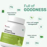 andMe Women's Protein 1 kg Pack - Plant Based Ayurvedic Herbs & Multivitamins For Weight Management and Hormonal Balance, Better Metabolism, Skin and Hair, Amino Acids (Chocolate Almond)